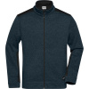 James & Nicholson Mikina Strong JN 862, pletený fleece, pánská COT02086285703-navy/navy L Navy