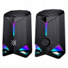 Reproduktory Defender GRAVITY 2.0 6W USB LED RGB podsvietenie