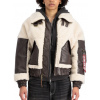 Alpha Industries dámska zimná bunda Teddy PU Bomber Wmn off white Farba: béžová, Veľkosti dámske: L