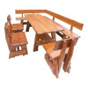 Drewmax Zahradní set BEN II Lazura Teak+lak