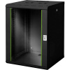 Digitus DN-19 16U-6/6-SW 19 nástenná rozvodná skriňa (š x v x h) 600 x 820 x 600 mm 16 U čierna, čierna (RAL 9005); DN-19 16U-6/6-SW
