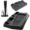Charging stand with cooling fan for PS5