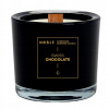 Sójová sviečka Noble v čiernom skle Swiss Chocolate 220ml