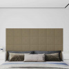 zahrada-XL Nástenné panely 12 ks kapučínové 30x30 cm umelá koža 1,08 m² 343978