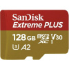 SanDisk Extreme PLUS /micro SDXC/ 128GB/200MBps/UHS-I U3 / Class 10/+ Adaptér SDSQXBD-128G-GN6MA