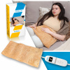 Elektrický vyhrievací vankúš Gesberg hnedý polar fleece 30x60 cm 100 W s diaľkovým ovládaním