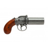 Revolver šestihlavňový tzv. Pepřenka - Anglie 1840 + Přívěsek na klíče DENIX