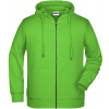 James&Nicholson Pánska mikina JN8026 Lime Green XXL