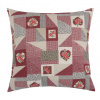 Bellatex Povláček na polštář EMA, Patchwork bordová - 45x45 cm