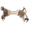 Hračka MAGIC CAT Wooden Toy špulka s pierkami mix 16 cm
