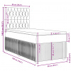 vidaXL Posteľný rám boxspring s matracom krémový 90x190 cm látka - Krémová - 204103-137756