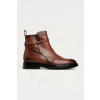 Kožené členkové topánky Karl Lagerfeld BLAKE hnedá farba, na plochom podpätku, KL41444 KL41444.033 EUR 40