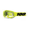 100% Racecraft 2 Fluo yellow čírym sklom
