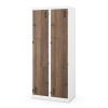 JULIA skriňa ECO: BIELA RAL9003 + DREVENÝ DEKOR H1850*Š800*H450