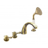 LABE - 4-otvorová vaňová batéria, staromosadz (bronz) L469.0PSM, RAV Slezák Farba: Stará mosadz (bronz), Rozmer: 1/2