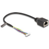 Delock 88007 RJ45 sieťové káble, prepojovacie káble CAT 5e 0.30 m čierna 1 ks; 88007