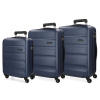 ROLL ROAD Flex Navy Blue, Sada ABS cestovných kufrov, 55-65-75cm, 5849462