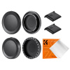 K&F Nikon Z-mount Body Cap*2 + Lens Rear Cap*2 + Hot Shoe Cap*2 + Cleaning Cloth*1 K&F Concept