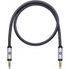 jack audio kabel [1x jack zástrčka 3,5 mm - 1x jack zástrčka 3,5 mm] 0.50 m černá pozlacené kontakty Oehlbach i-Connect J-35