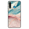 Lesklé pouzdro iSaprio pro Huawei P30 Lite - Pink and Blue (Lesklé pouzdro, kryt, obal iSaprio Exclusive na mobil Huawei P30 Lite s motivem Pink and Blue - elegantní skleněný vzhled, skvělá ochrana mo