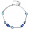Brosway Strieborný náramok s modrými kubickými zirkónmi Fancy Freedom Blue FFB132