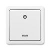 Instalační spínač bílý s doutnavkou ABB 3553-93289, 10 A / 250 V AC