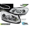 Predné svetlá VW Golf 6, 2009- Tube Light, chróm, denné svietenie RL