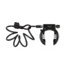 XLC rámový zámek Fantomas II LO-F02 + kabel 1800/10 mm nevyjímatelný klíč