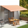 vidaXL Náhradná látka na markízu žlto-oranžová 5x3 m - Viacfarebný - 215386-198674