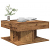 Konferenčný Stolík Old Wood 55X55X30 Cm Konštrukčné Drevo