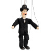 Drevená marioneta Chaplin, 20 cm