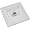 Solarix Eth.Zás. CAT5E UTP 1 x RJ45 pod omietku biela SX9-1-5E-UTP-WH