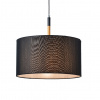 ACA DECOR Závesné svietidlo YASMINE max. 60W/E27/230V/IP20, čierne, priemer 400mm
