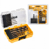 Vrtak, vrtáky - Nastavte 14 kov. Kovové vŕtačky, HSS-G Black & Gold, malé tvrdé puzdro+, dewalt [DT70727-QZ] (Kovová vŕtačka 1-8 mm 14 ks.hss-g dewalt)