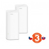 Tenda Nova EX12 (2-pack) WiFi6 AX3000 Mesh Gigabit systém, 6xGLAN/GWAN, WPA3, VPN, SMART CZ aplikácie 75012004