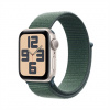 Apple Watch SE GPS 40mm Starlight Aluminium Case with Lake Green Sport Loop MXEH3QC-A