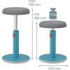 Leitz Ergo Cosy ergonomická balanční židle, modrá 65180061