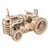 Robotime 3D drevené mechanické puzzle Traktor 135 ks