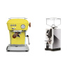 Ascaso Dream PID, Sun Yellow + Eureka Mignon Turbo, CR chrome