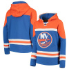 Fanatics Dětská mikina New York Islanders NHL Asset Lace-Up Pullover Hoodie Veľkosť: Dětské L (11 - 12 let)