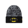 Detská zimná čiapka New Era Batman Youth DC Black Cuff Knit - 60691137 Univerzální