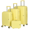 Cestovný plastový kufor svetlo žltý - Ormi Platon SADA žltá