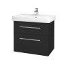 Dreja Kúpeľňová skrinka Q MAX SZZ2 70 - N03 Graphite / Úchytka T02 / N03 Graphite