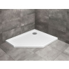 RADAWAY DOROS PT E 100 x 80cm pravá sprchová vanička päťuholníková nízka, so sifónom, akrylát, SDRPT1080-01R