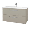 Dreja Umývadlová skrinka GIO SZZ2 100 - M05 Béžová mat / Úchytka T03 / M05 Béžová mat