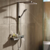 HANSGROHE Raindance E Showerpipe nástenný sprchový systém s termostatom ShowerTablet 300, horná sprcha 1jet 300 x 300 mm, ručná sprcha 3jet, chróm, 27363000