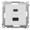 Kontakt-Simon Nabíječka Simon 55 USB C+A (modul), 30 W, 230 V světle šedá matná TEC2CAQ.01/114
