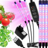 Lampa na pestovanie raslín - 3x LED žiarovka pre rast rastlín 60x režimy časovača LED (3x LED žiarovka pre rast rastlín 60x režimy časovača LED)