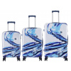 Cestovné kufre Semi line 3 ks ABS Unisex's Suitcase Set na 4 kolieskach T5653-0