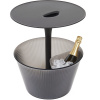 Alessi Odkladací stolík ZBER 49 cm, čierna